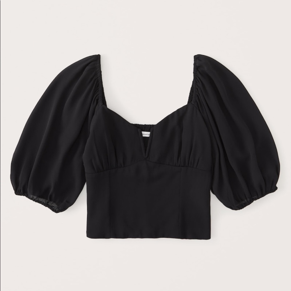 Abercrombie corset puff sleeve top